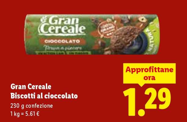 Gran Cereale Biscotti al cioccolato