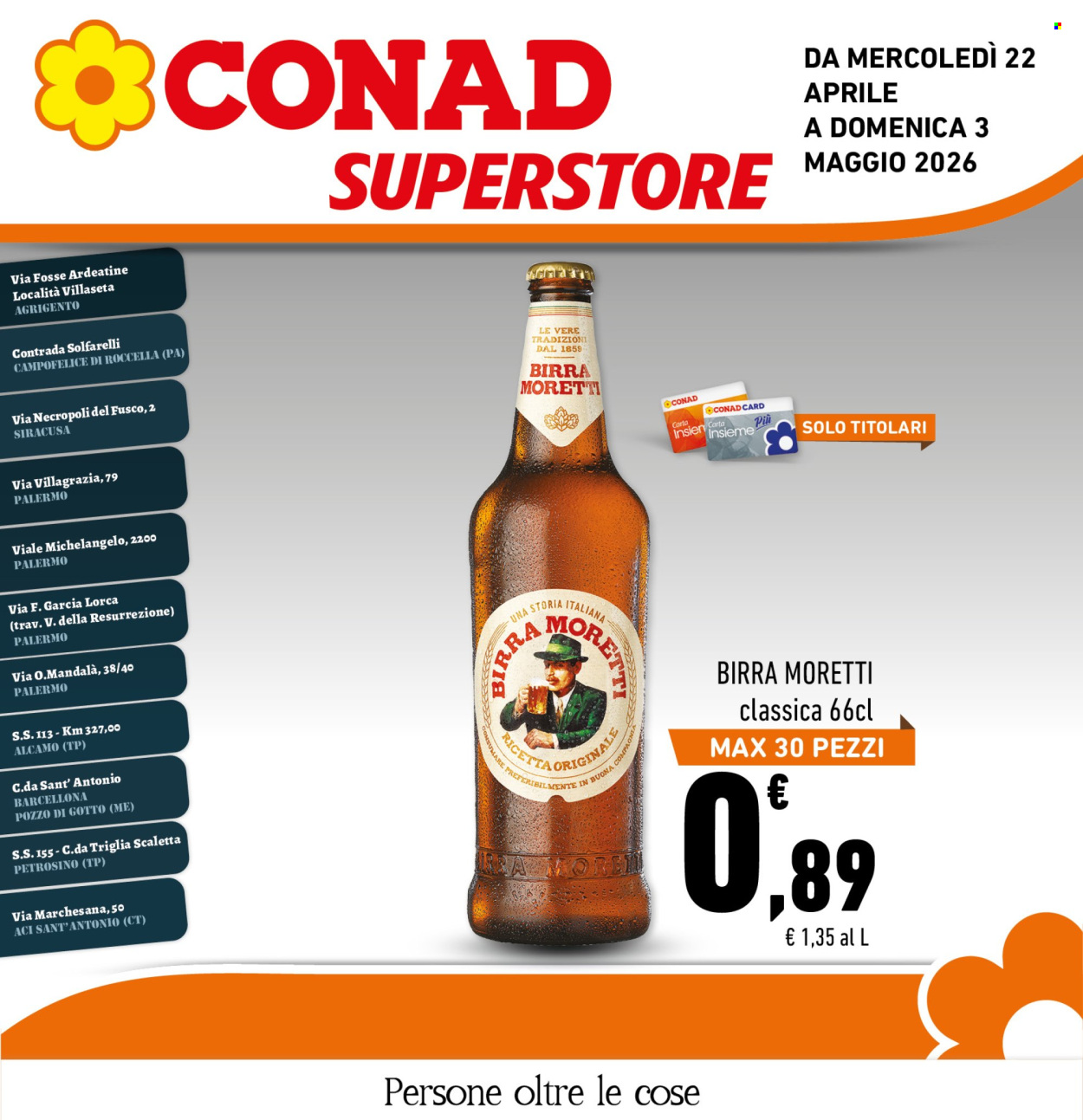 Volantino Conad Superstore - 22/4/2026 - 3/5/2026. Pagina 1