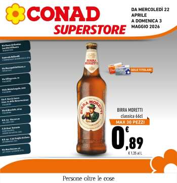 Volantino Conad Superstore - 22/4/2026 - 3/5/2026.