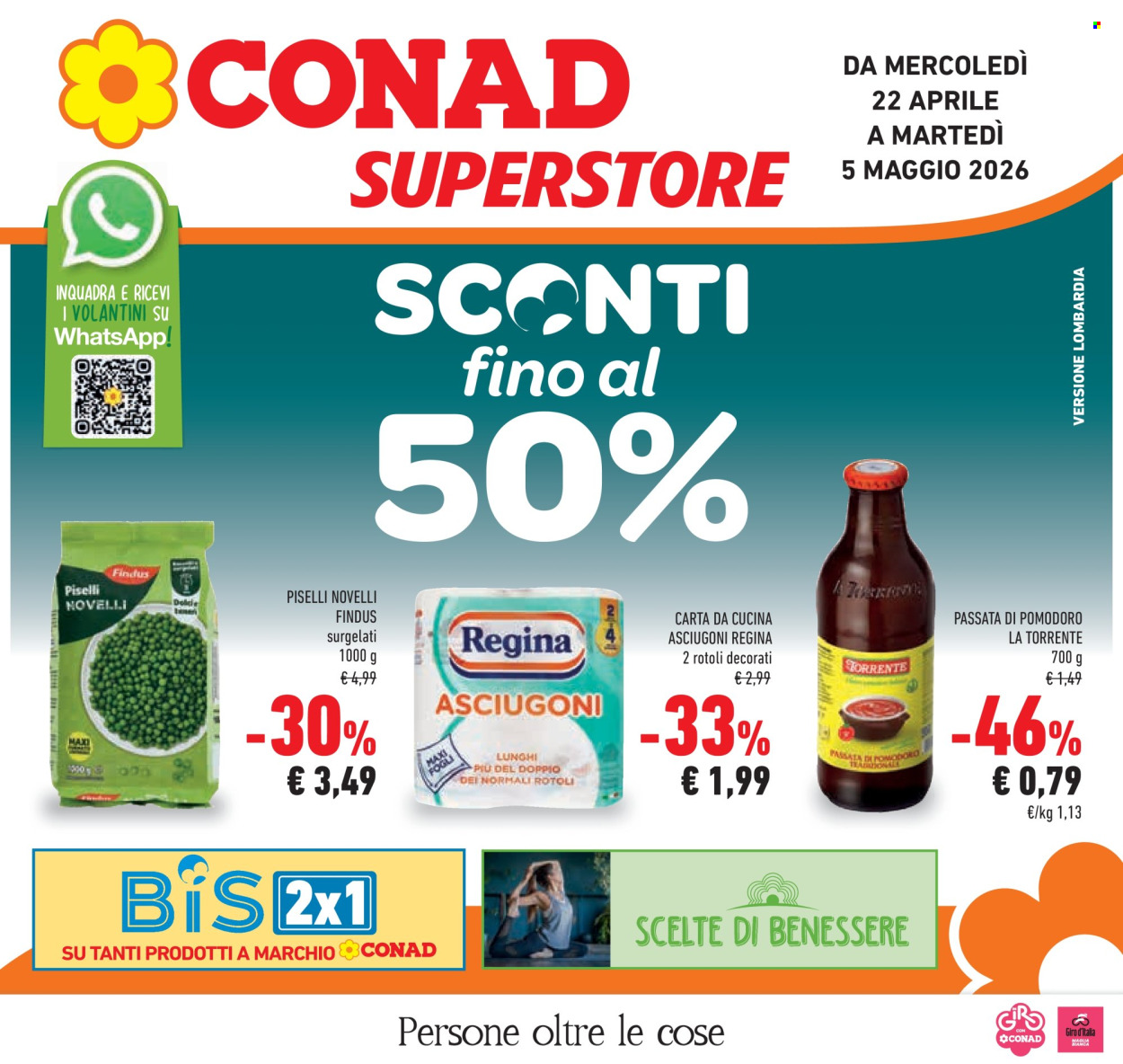 Volantino Conad Superstore - 22/4/2026 - 5/5/2026. Pagina 1