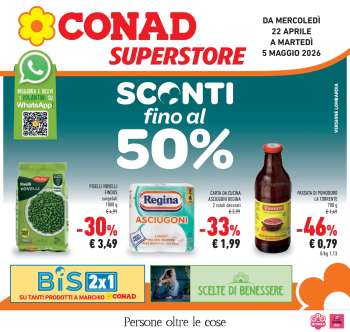 Volantino Conad Superstore - 22/4/2026 - 5/5/2026.