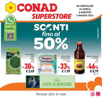Volantino Conad Superstore - 22/4/2026 - 5/5/2026.