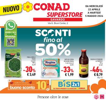 Volantino Conad Superstore - 22/4/2026 - 5/5/2026.