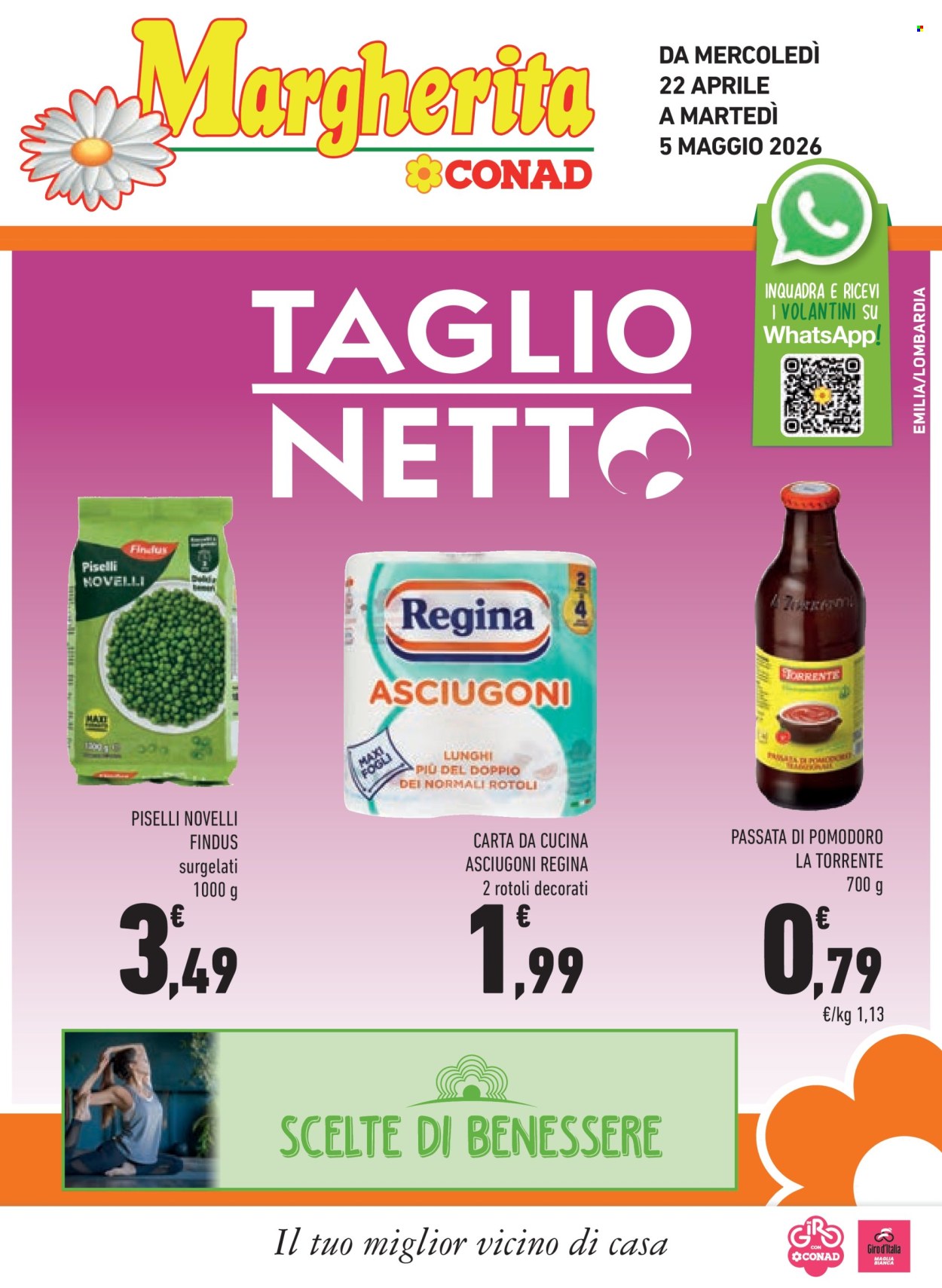 Volantino Margherita Conad - 22/4/2026 - 5/5/2026. Pagina 1
