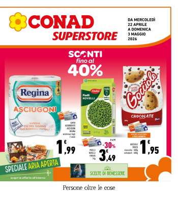 Volantino Conad Superstore - 22/4/2026 - 3/5/2026.