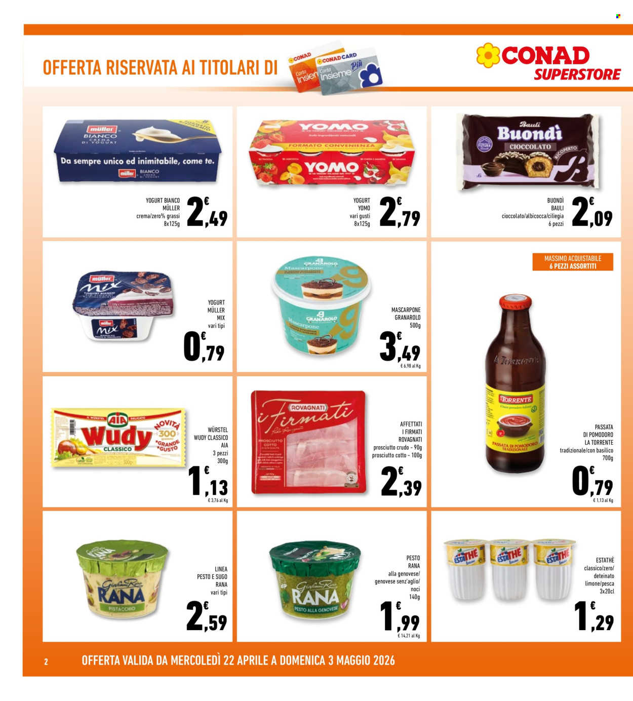Volantino Conad Superstore - 22/4/2026 - 3/5/2026. Pagina 2