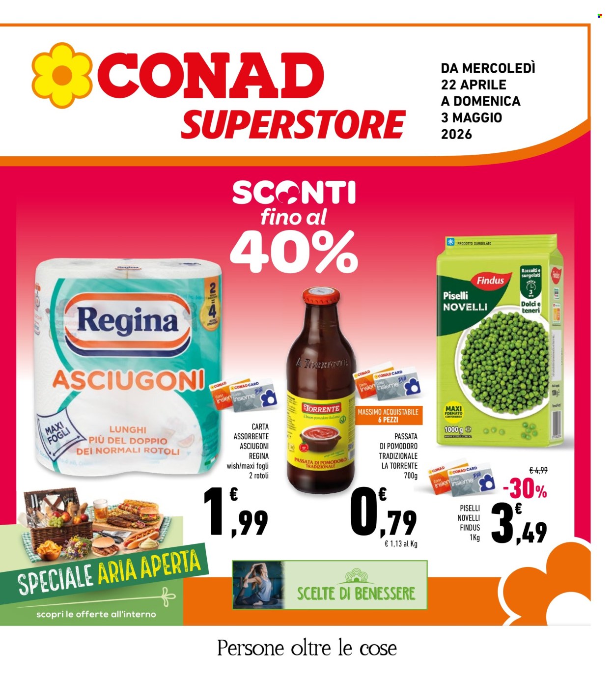 Volantino Conad Superstore - 22/4/2026 - 3/5/2026. Pagina 1