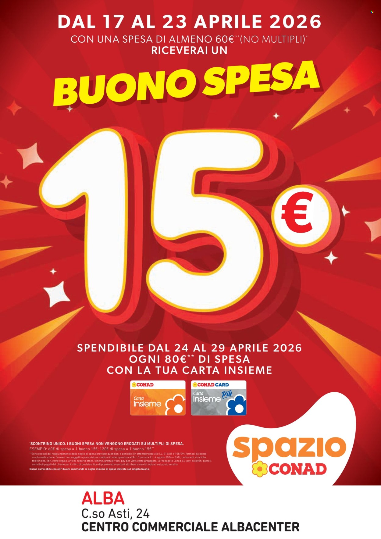 Volantino Spazio Conad - 17/4/2026 - 23/4/2026. Pagina 1