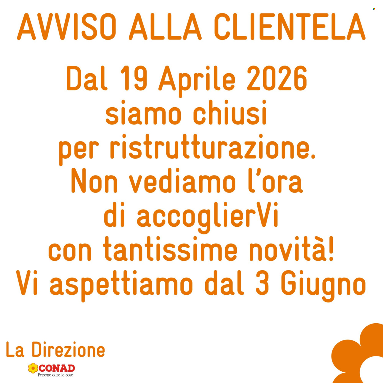 Volantino Conad Superstore - 19/4/2026 - 3/6/2026. Pagina 1