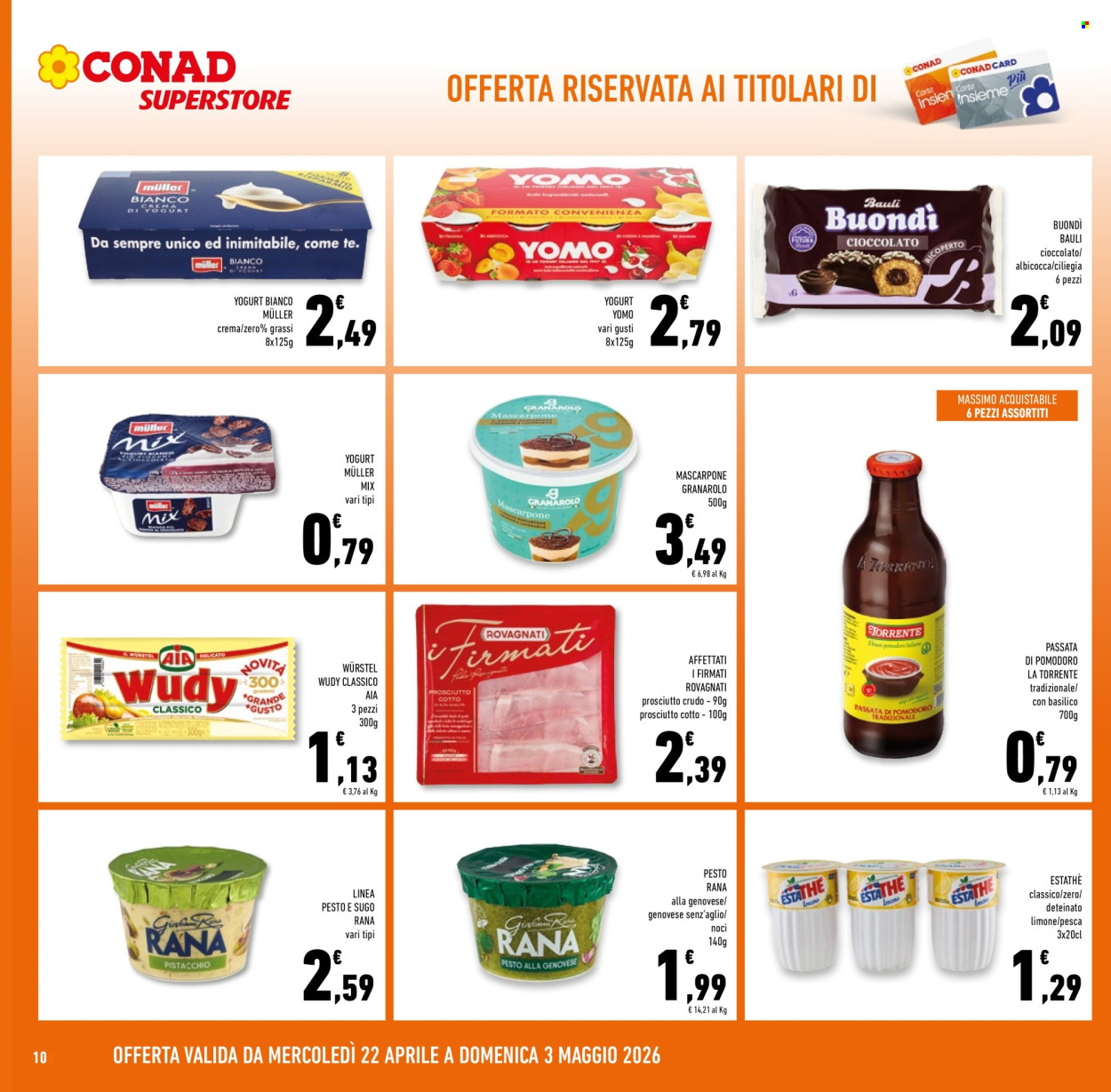 Volantino Conad Superstore - 22/4/2026 - 5/5/2026. Pagina 10