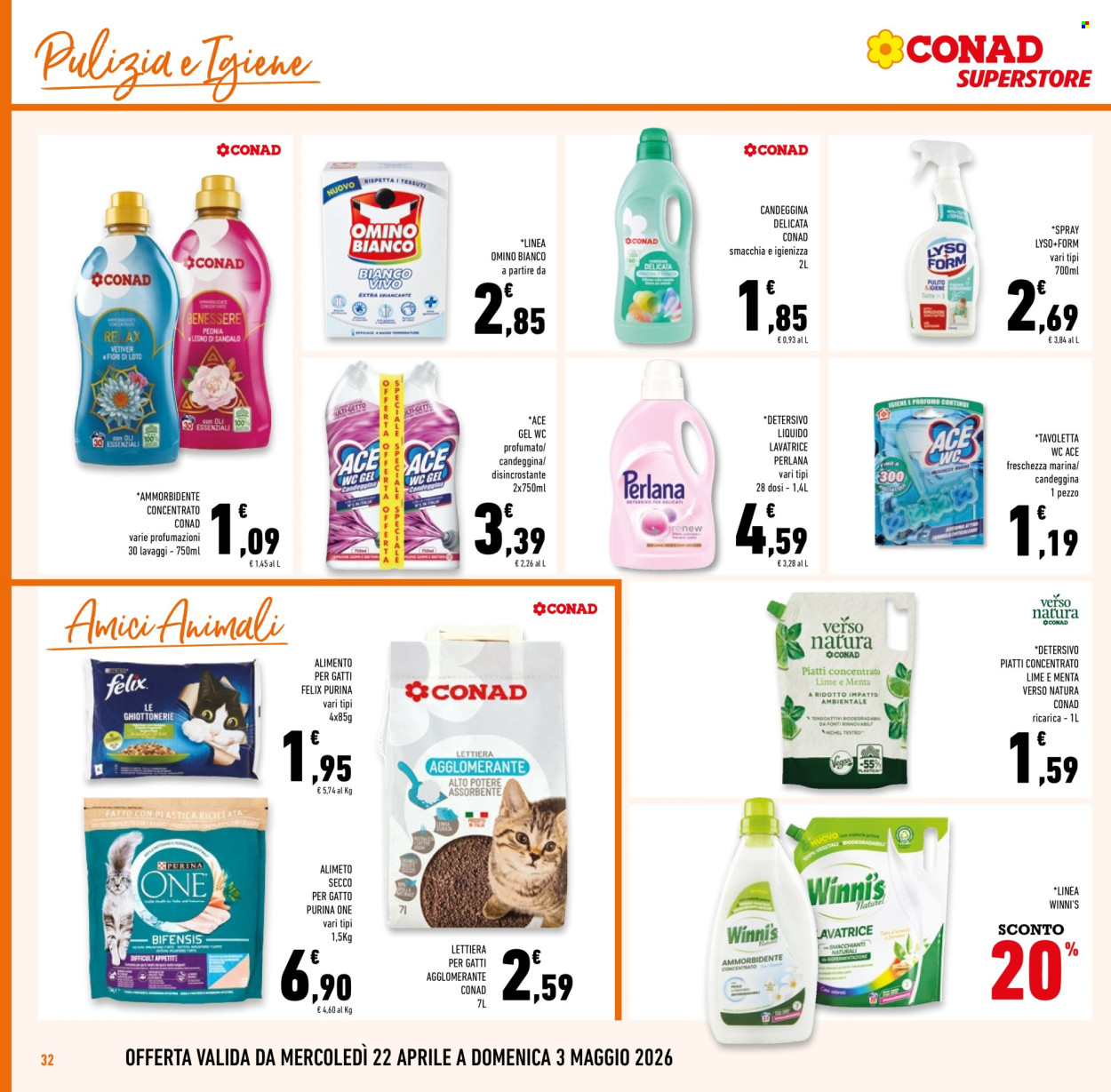Volantino Conad Superstore - 22/4/2026 - 5/5/2026. Pagina 32