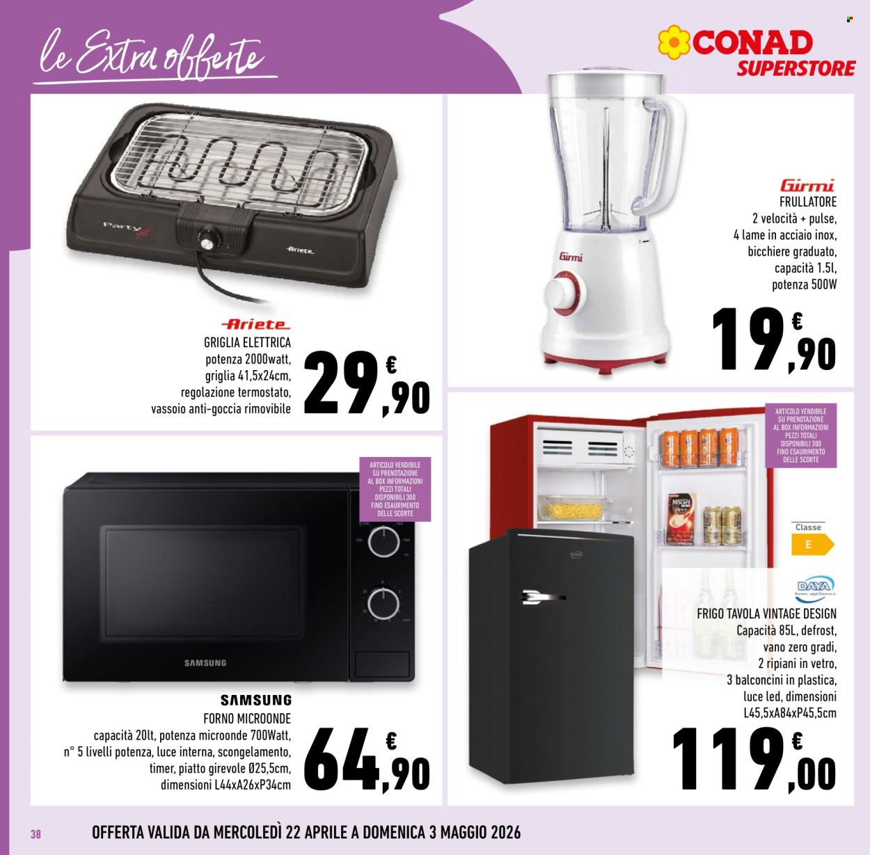 Volantino Conad Superstore - 22/4/2026 - 5/5/2026. Pagina 38