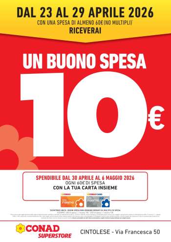 Volantino Conad Superstore - 23/4/2026 - 29/4/2026.