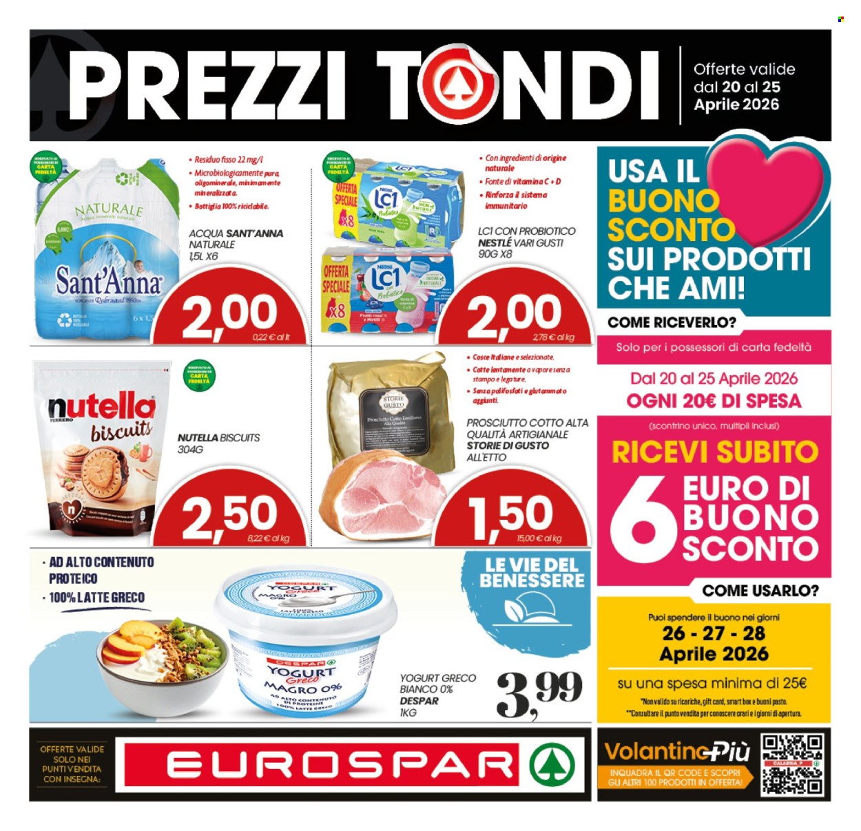 Volantino Eurospar - 20/4/2026 - 25/4/2026. Pagina 1