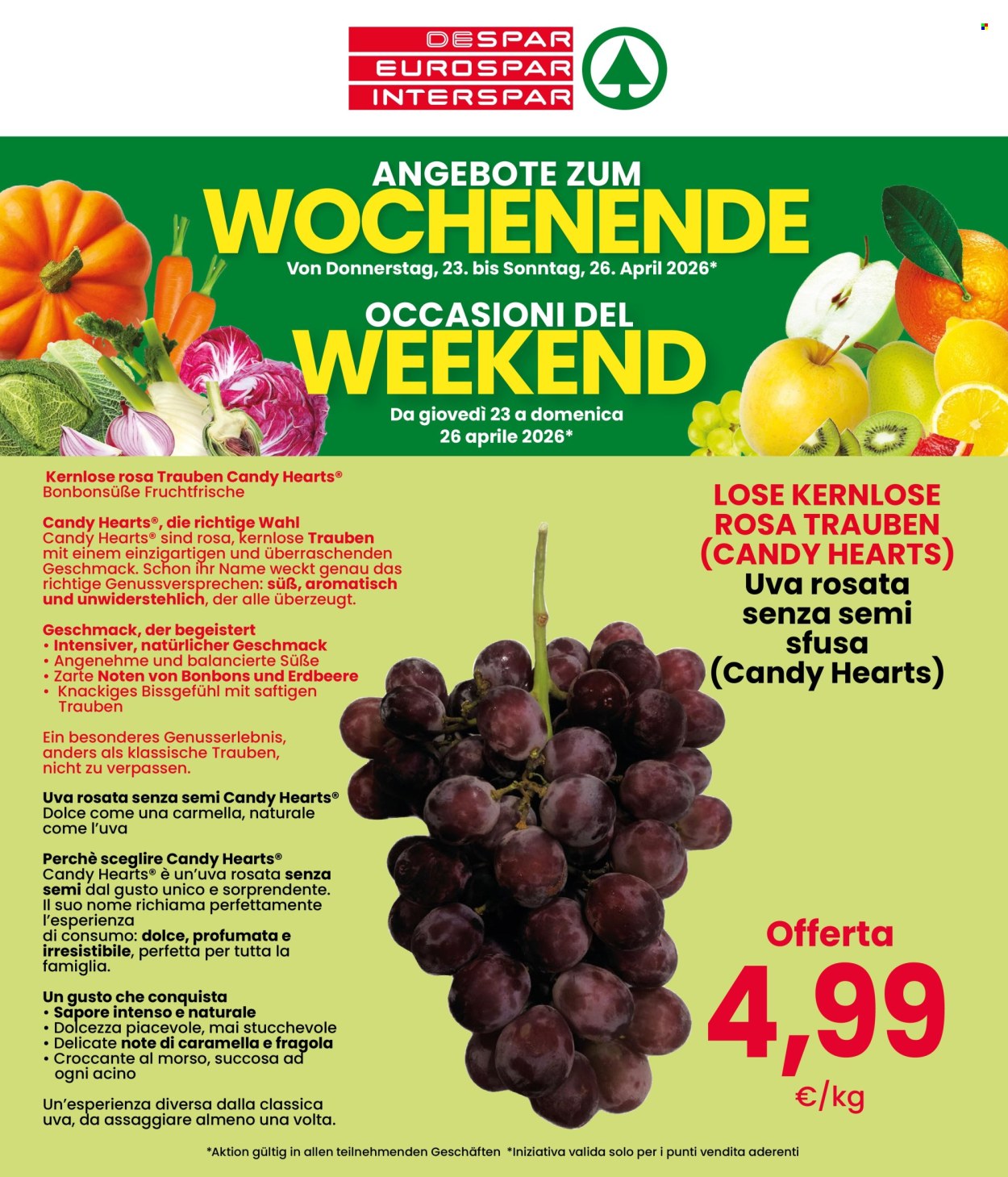 Volantino Interspar - 23/4/2026 - 26/4/2026. Pagina 1