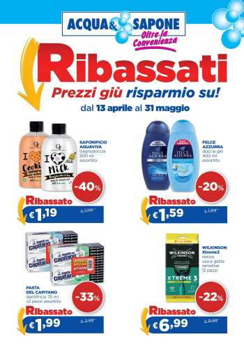 Volantino Acqua & Sapone - 13/4/2026 - 31/5/2026.