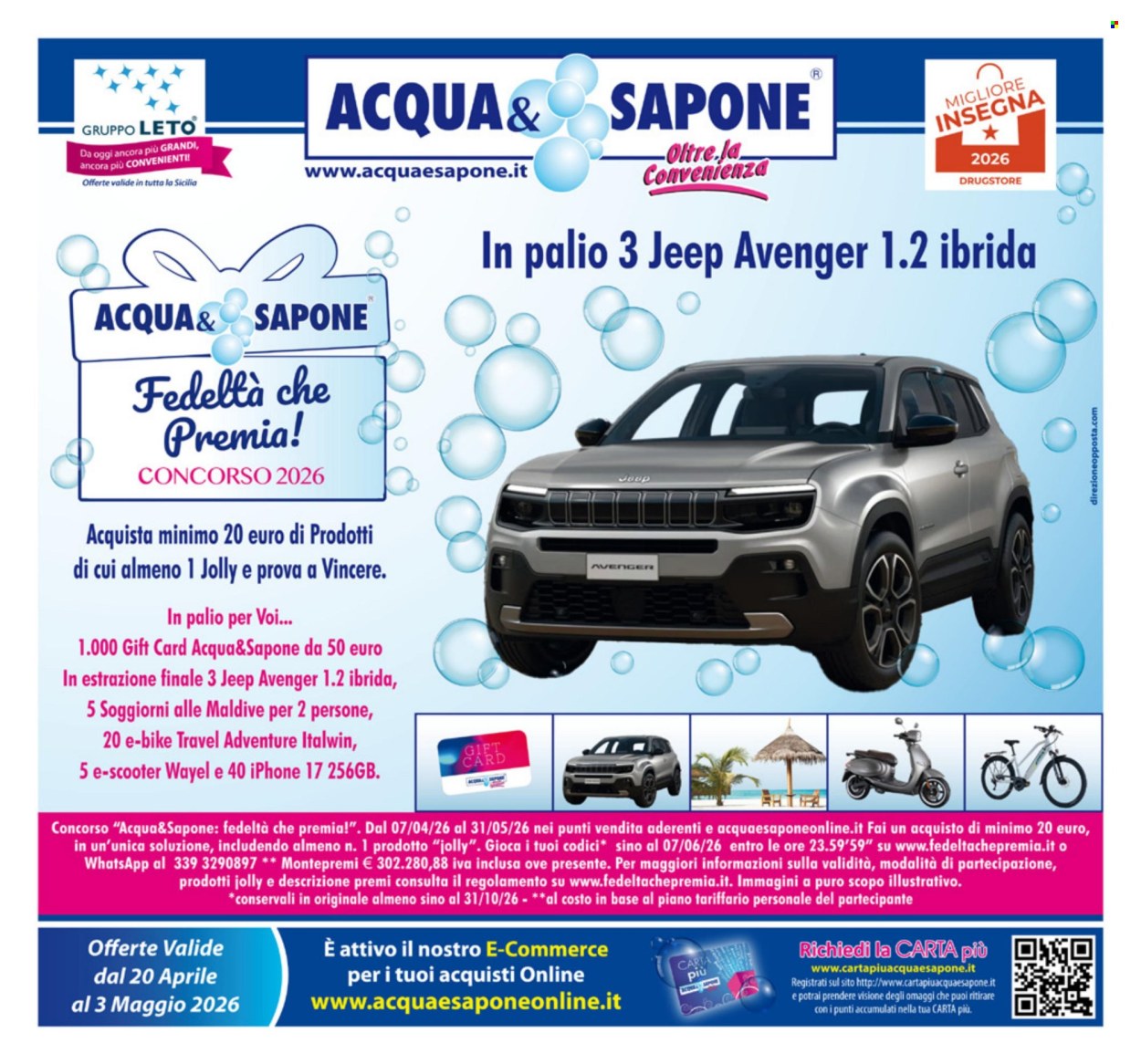 Volantino Acqua & Sapone - 20/4/2026 - 3/5/2026. Pagina 1