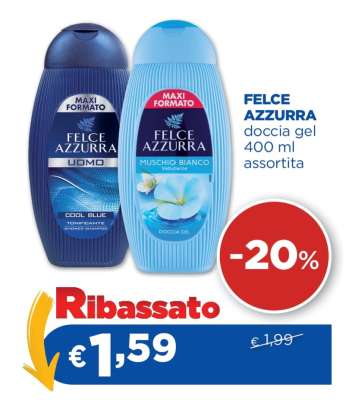 FELCE AZZURRA doccia gel 400 ml assortita