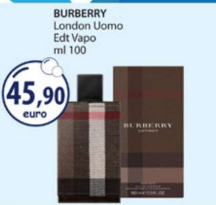 BURBERRY London Uomo Edt Vapo ml 100