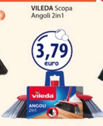 VILEDA Scopa Angoli 2in1