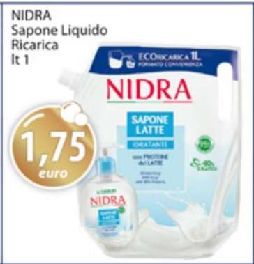 NIDRA Sapone Liquido Ricarica lt 1