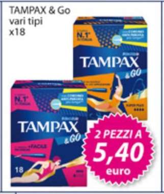 TAMPAX & Go vari tipi x18