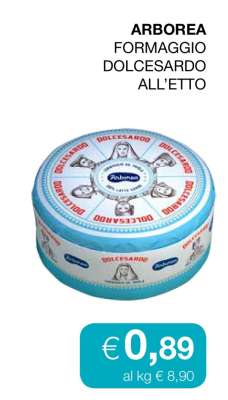 ARBOREA FORMAGGIO DOLCESARDO ALL’ETTO