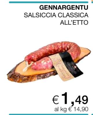 GENNARGENTU SALSICCIA CLASSICA ALL’ETTO