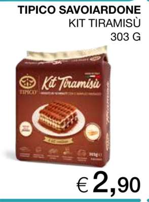 TIPICO SAVOIARDONE KIT TIRAMISÙ