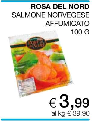 Rosa del Nord Salmone Norvegese Affumicato