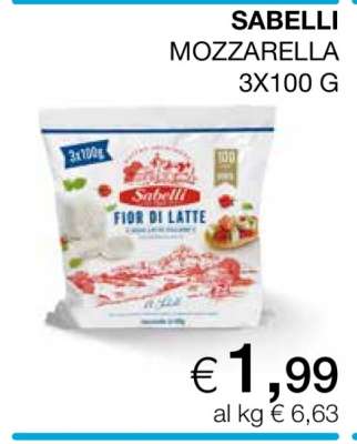 SABELLI MOZZARELLA 3X100 G