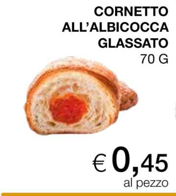 CORNETTO ALL’ALBICOCCA GLASSATO