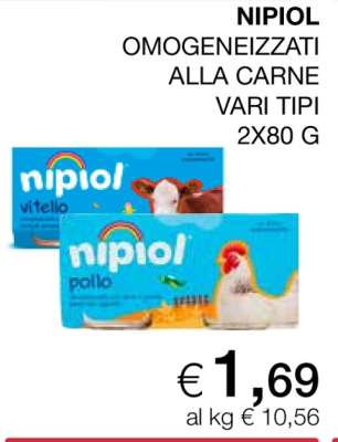 Nipiol Omogeneizzati alla Carne