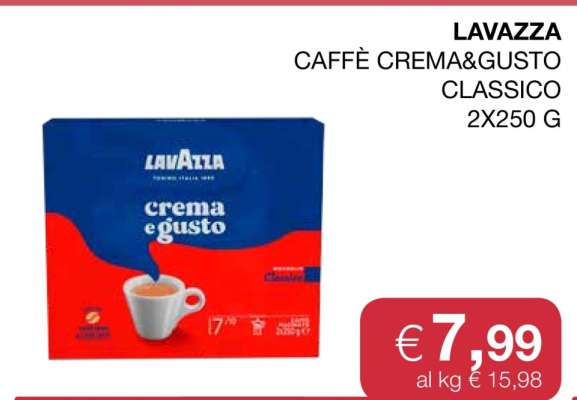 LAVAZZA CAFFÈ CREMA&GUSTO CLASSICO 2X250 G