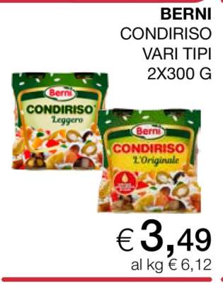 BERNI Condiriso vari tipi