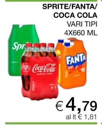SPRITE/FANTA/COCA COLA