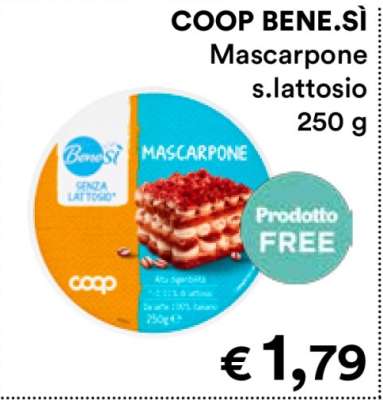 COOP BENE.SÌ MASCARPONE S.LATTOSIO