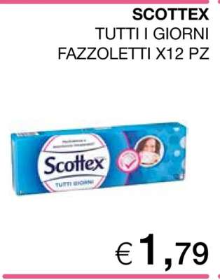 SCOTTEX TUTTI I GIORNI FAZZOLETTI X12 PZ