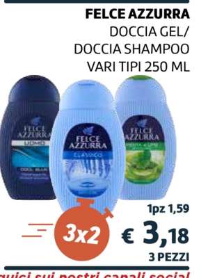 FELCE AZZURRA DOCCIA GEL/DOCCIA SHAMPOO