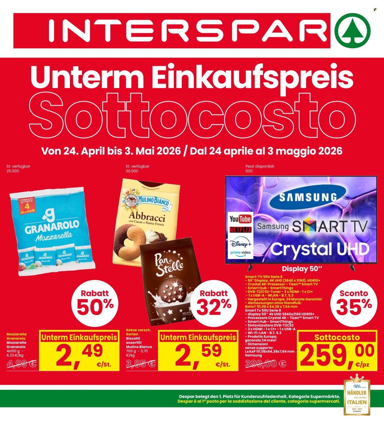 Volantino Interspar - 24/4/2026 - 3/5/2026. Pagina 1
