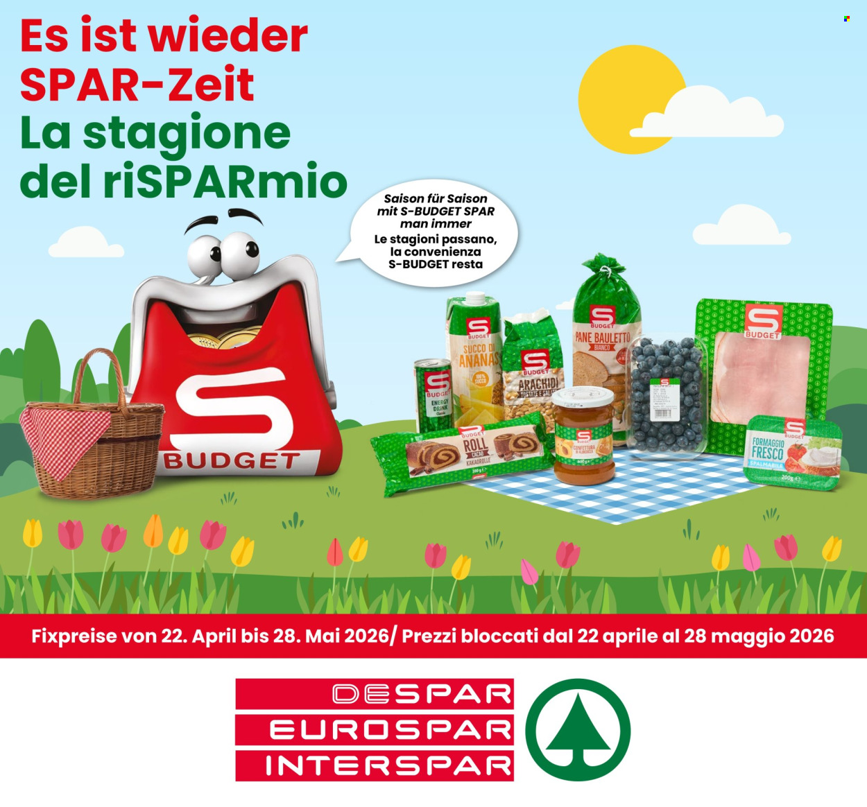 Volantino Eurospar - 22/4/2026 - 28/5/2026. Pagina 1