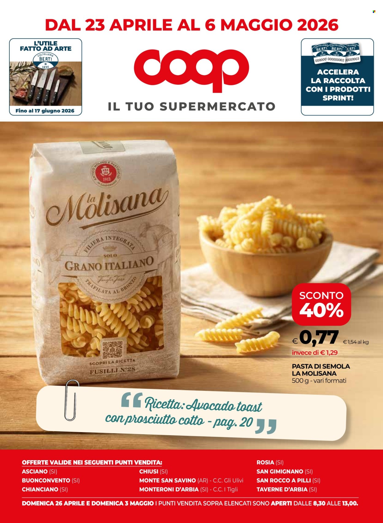 Volantino Coop - 23/4/2026 - 6/5/2026. Pagina 1