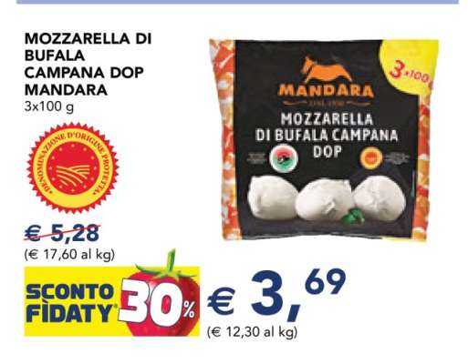 Mozzarella di Bufala Campana DOP Mandara