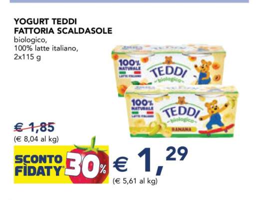 Yogurt Teddi Fattoria Scaldasole