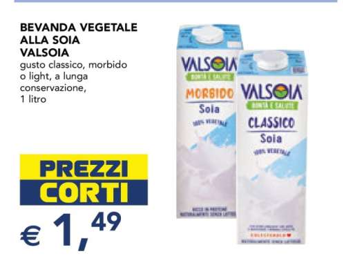 Bevanda Vegetale alla Soia Valsoia