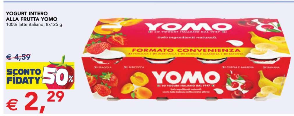 Yogurt Intero alla Frutta Yomo