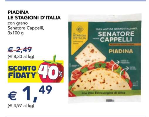 PIADINA LE STAGIONI D’ITALIA