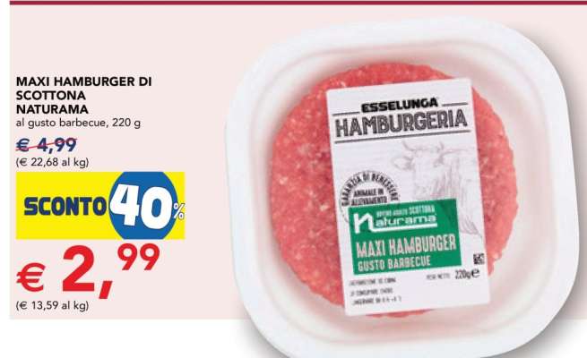 MAXI HAMBURGER DI SCOTTONA NATURAMA