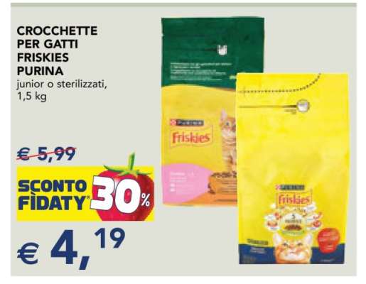 CROCCHETTE PER GATTI FRISKIES PURINA