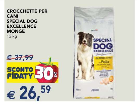 CROCCHETTE PER CANI SPECIAL DOG EXCELLENCE MONGE